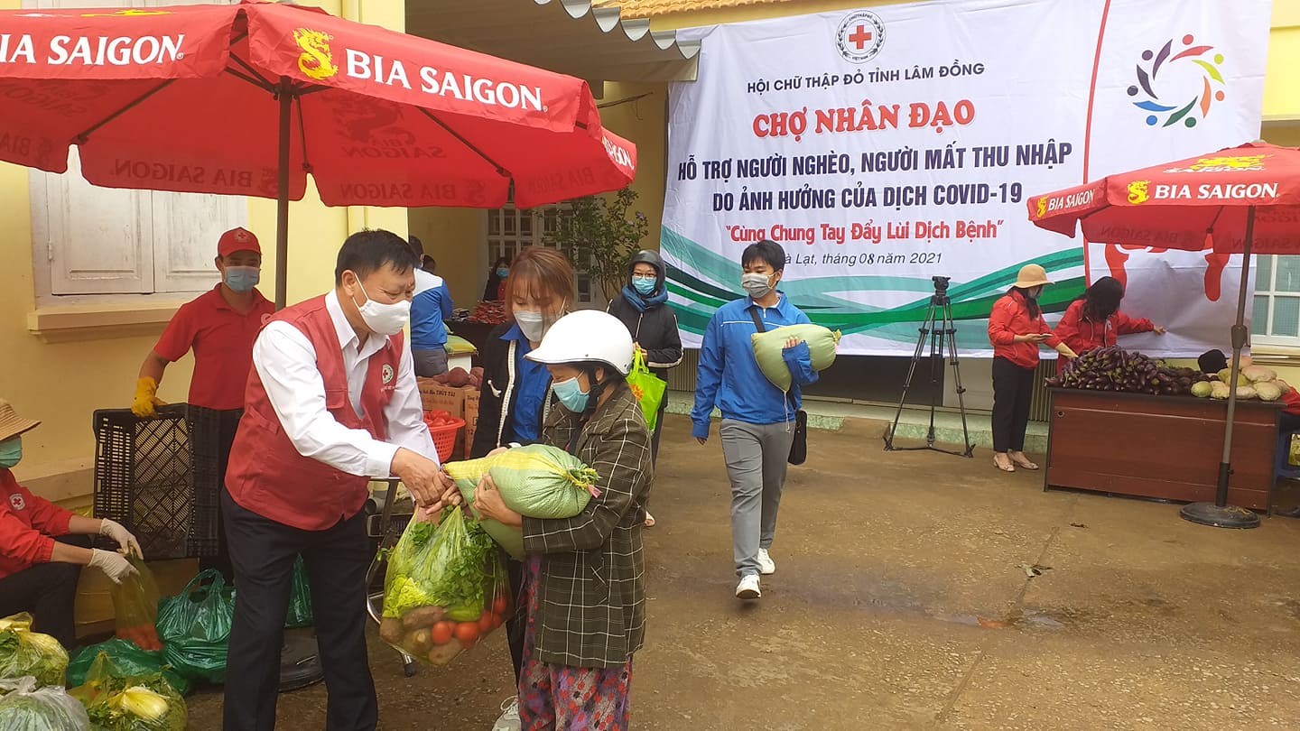 Hội Chữ thập đỏ Lâm Đồng: Phát huy cai trò cầu nối trong công tác phòng, chống dịch Covid-19