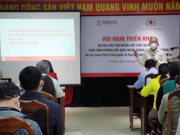 Triển khai Dự án “Cứu trợ khẩn cấp cho người dân chịu ảnh hưởng bởi dịch bệnh Covid-19 tại Đà Nẵng”