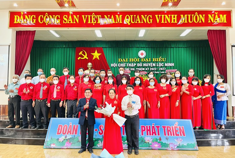 Đại hội đại biểu Hội Chữ thập đỏ huyện Lộc Ninh (Bình Phước) lần thứ VIII: “Đoàn kết - Sáng tạo - Phát triển vì sự nghiệp nhân đạo”