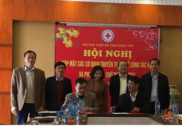 Hưng Yên: Hội Chữ thập đỏ tỉnh đẩy mạnh công tác phối hợp tuyên truyền 