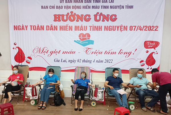 Gia Lai: Trên 500 người dân tham gia hưởng ứng Ngày toàn dân hiến máu tình nguyện