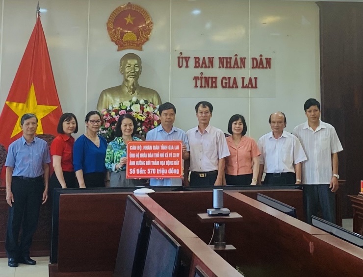 Chủ tịch Trung ương Hội Chữ thập đỏ Việt Nam thăm và làm việc tại tỉnh Gia Lai