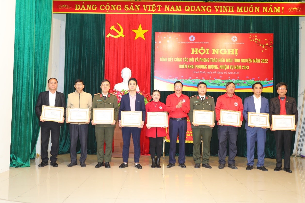 Ninh Bình: tổng kết công tác Hội và Phong trào hiến máu tình nguyện năm 2022