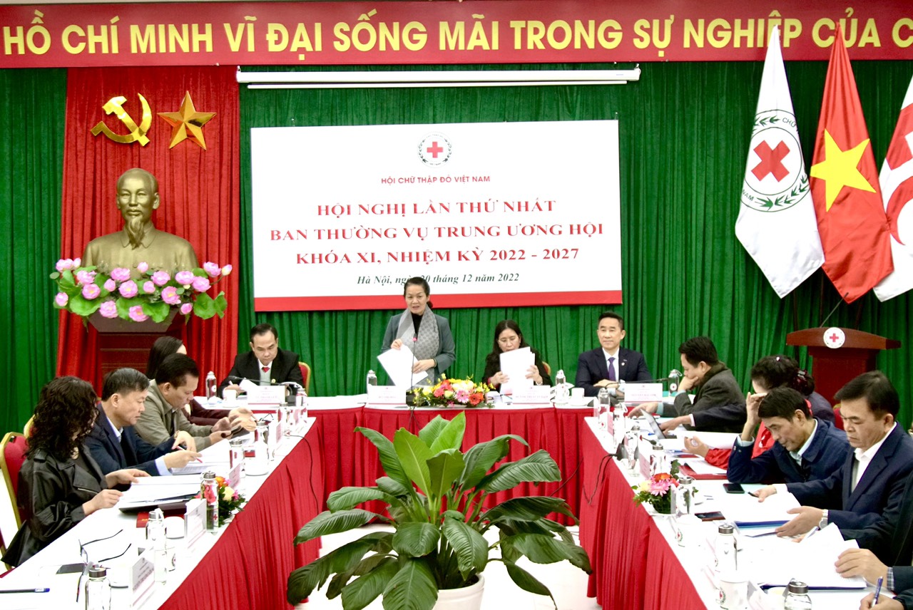 Hội nghị lần thứ nhất Ban Thường vụ Trung ương Hội Chữ thập đỏ Việt Nam khóa XI, nhiệm kỳ 2022-2027