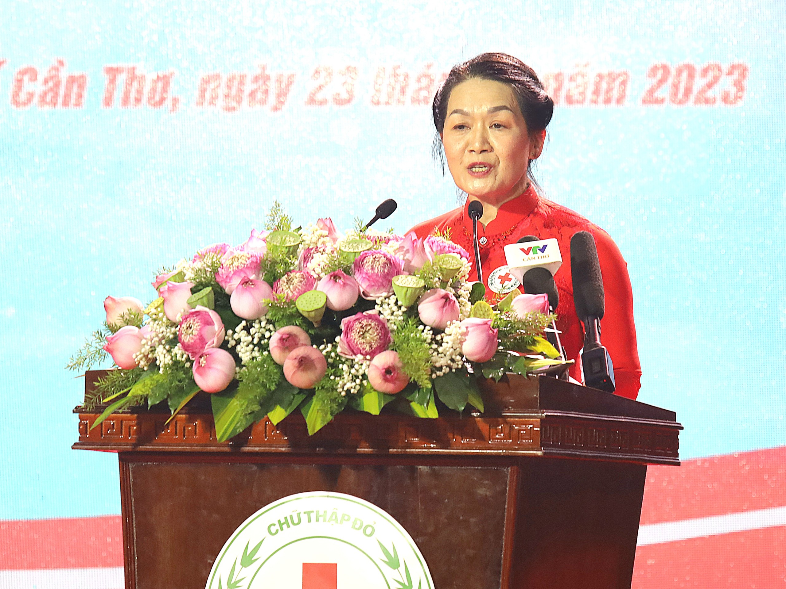 Toàn văn bài phát biểu của Chủ tịch Hội Chữ thập đỏ Việt Nam tại Lễ phát động Tháng Nhân đạo 2023