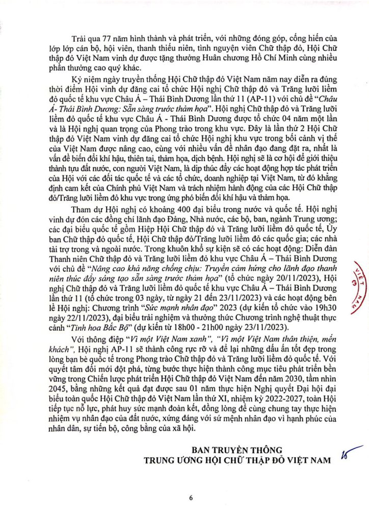 HỘI CHỮ THẬP ĐỎ VIỆT NAM